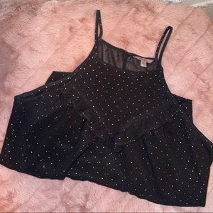 GUESS Black Halter Tank Top